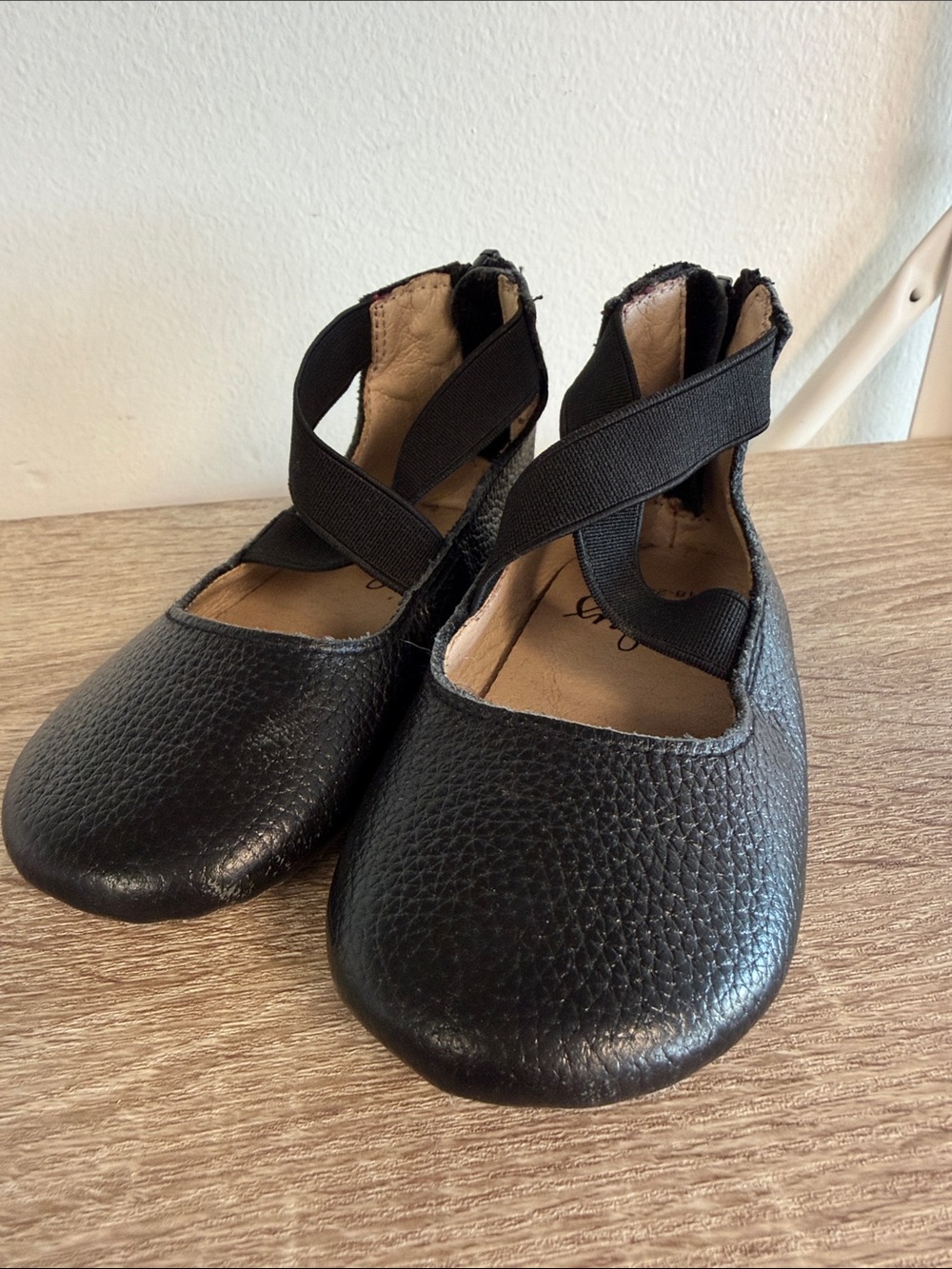 Monkey Feet Ballet Zip Slipper Black 18-24
